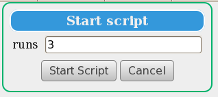 Figure 4: Start a Sequencer script